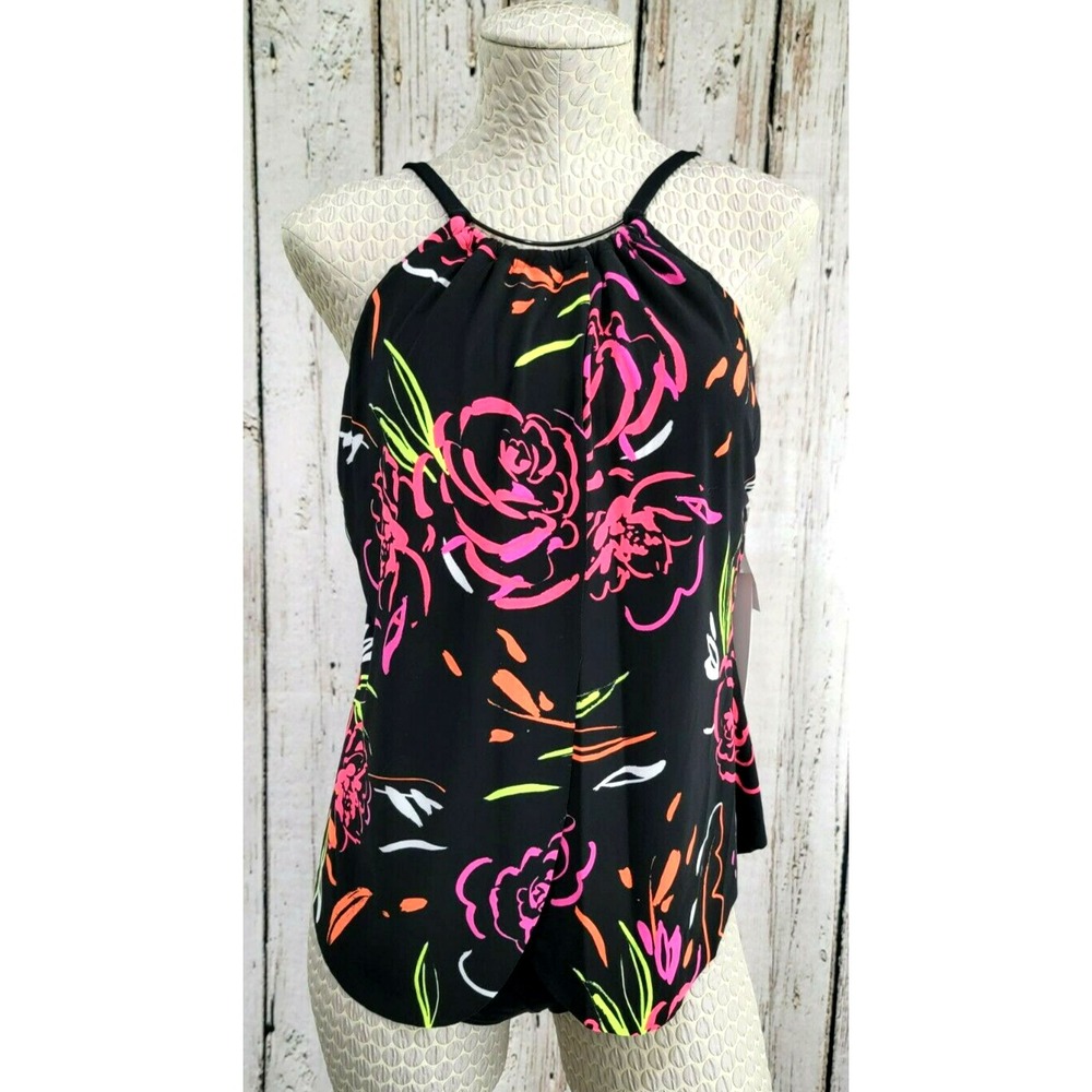 Miraclesuit Slimming Tummy Control Shapewear One Piece Swimsuit Women's 10 NEW